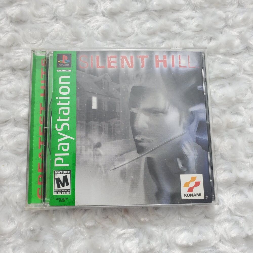 Silent Hill Sony PlayStation 1 PS1 Konami Greatest Hits CIB 1999 green black